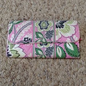 Vera Bradley Pink & Green Floral Wallet